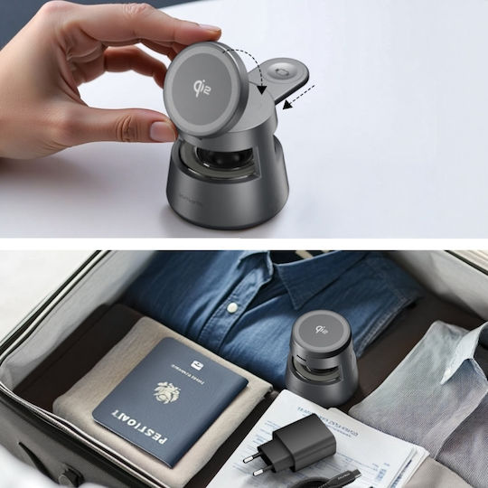 4Smarts Wireless Charger Qi2 30W Gray (Aura Sound)