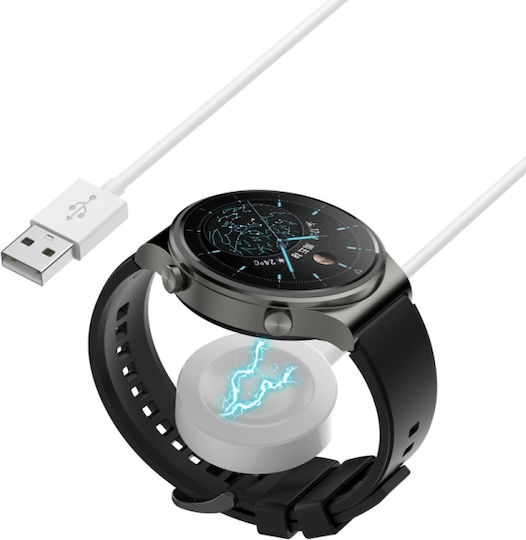 Huawei Watch 4 Watch 4 Pro Smart Watch Μαγνητικό Καλώδιο Φόρτισης Διαχωρισμό Λευκό