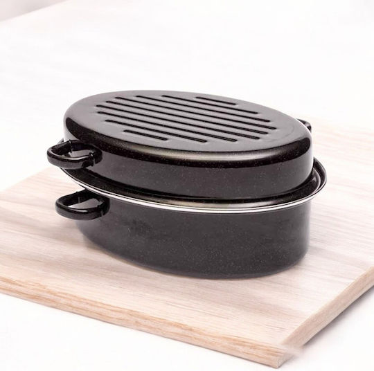 Homestyle Dutch Oven Oval mit Grillrost 38x28cm 1Stück