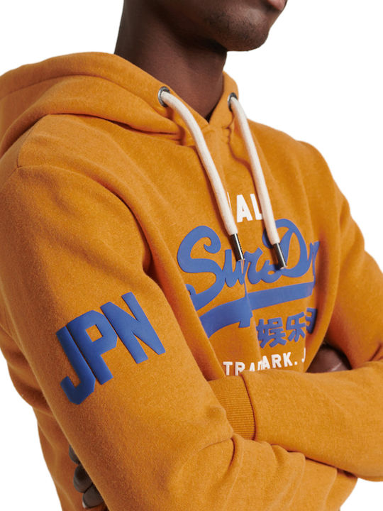 Logo Sweatshirt with Hood 6rg/thrift Gold Marl