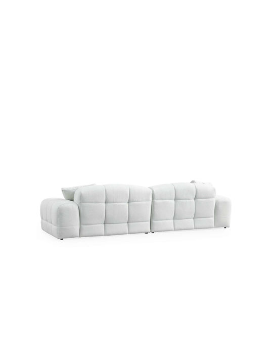 Pescara Τριθέσιος Καναπές White 310x108x83εκ.