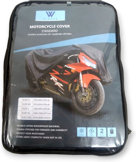 Winger Waterproof Motorcycle Cover Small L183xW89xH119cm