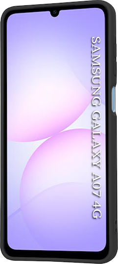 Techsuit Softflex Umschlag Rückseite Silikon Schwarz (Samsung Galaxy A07 4G - Techsuit)