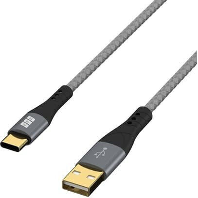 EFB Regular USB 2.0 Cablu USB-C bărbătesc - USB-A 60W Gri 2m