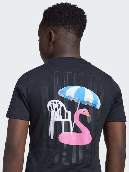 Tricou pentru copii Black Messi Icon