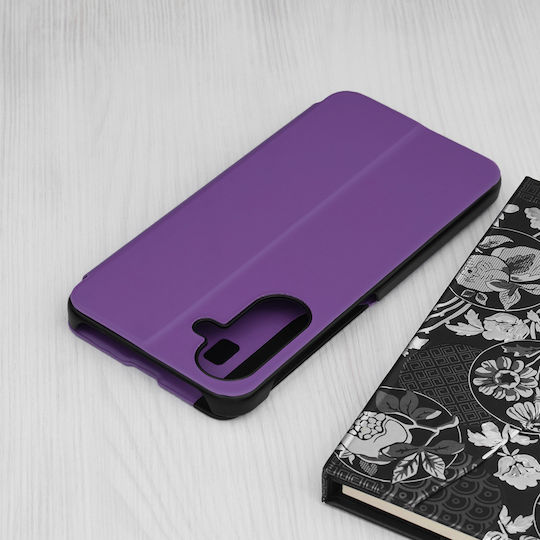 Techsuit Efold Series Brieftasche Silikon Lila (Galaxy A17)