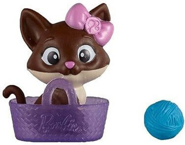 Barbie Pet Kitten with Basket & Yarn Ball