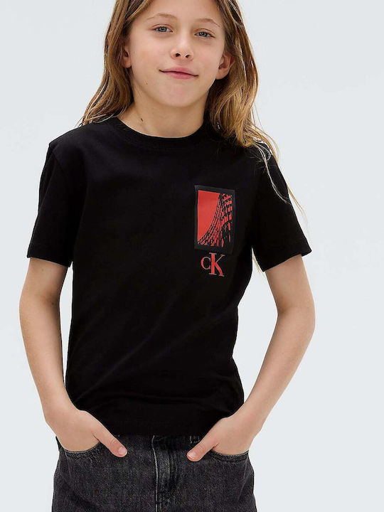 Παιδικό T-shirt Μαύρο Logo