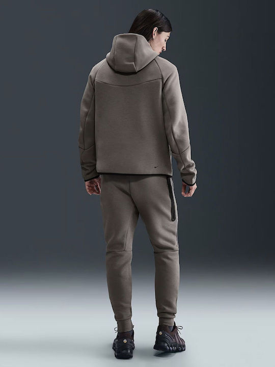Tech Fleece Dri-Fit Cardigan with Hood Beige