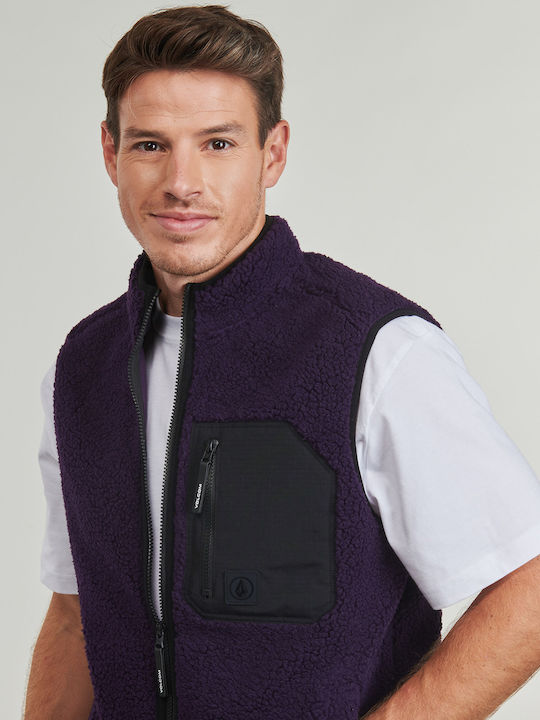 Muzzer Fuzzar Ανδρική Ζακέτα Fleece Μωβ