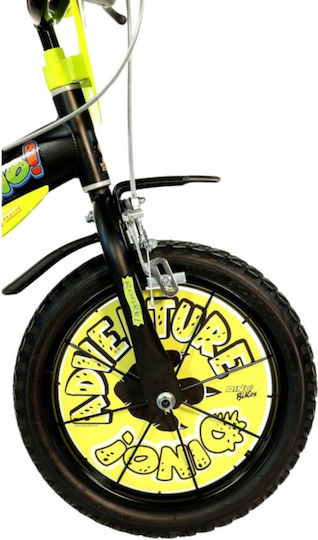 Dino Bikes Dinosaur Adventure 14" Παιδικό Ποδήλατo BMX Πράσινο
