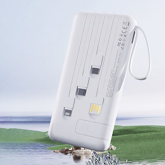 Dudao K11 Pro Power Bank 20000mAh 10W με Θύρα USB-A Λευκό
