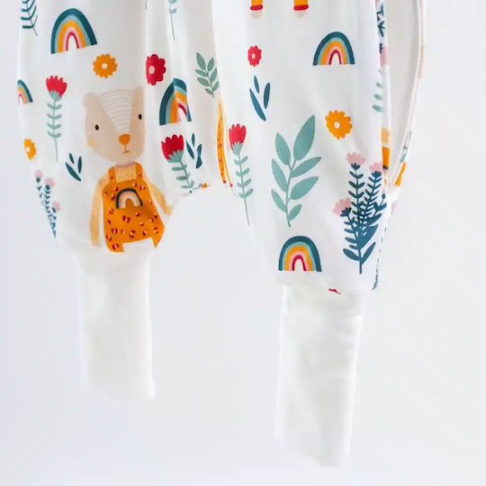 abo Winter Sleeping Bag with Feet 2.5 Tog Rainbow