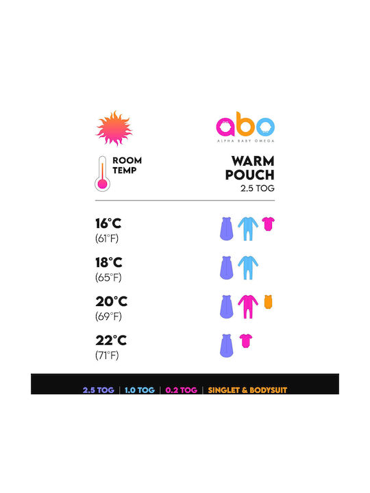 abo Winter Sleeping Bag with Feet Classic 2.5 Tog Strawberry Pink with Detachable Sleeves