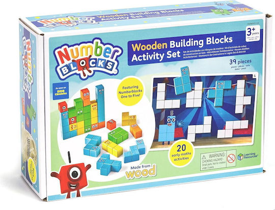 Hand2Mind Set Numberblocks Εκπαιδευτικό Παιχνίδι Γράμματα & Αριθμοί από Ξύλο για 3+ Ετών