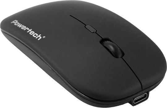 Powertech PT-1381 Безжичен Ергономичен Bluetooth Мишка Черен