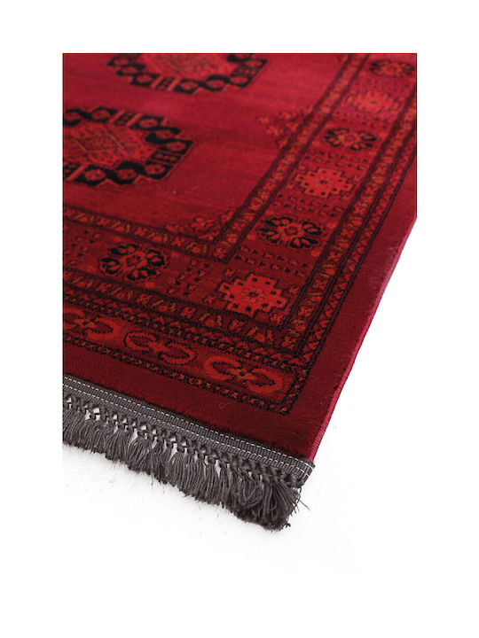 Royal Carpet Afgan 6871 Χειροποίητο με Κρόσια 133x190cm Μπορντό