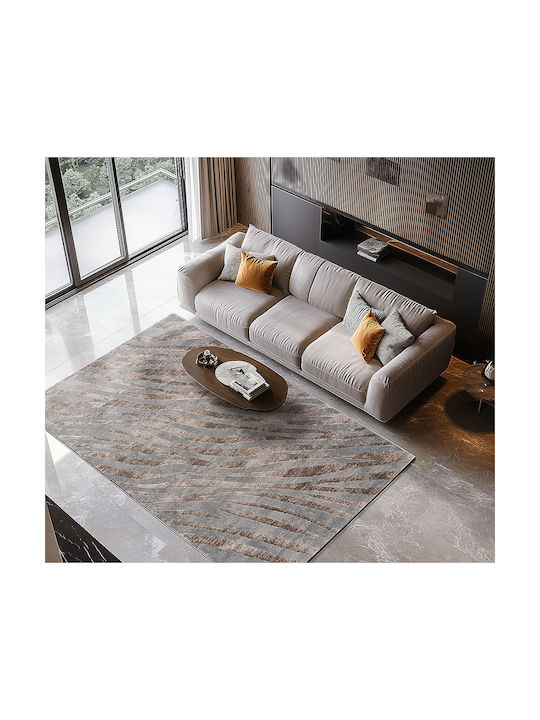 Beauty Home Χαλί 133x190cm Μπεζ, Γκρι Beauty Home Χαλί 133x190cm Μπεζ, Γκρι