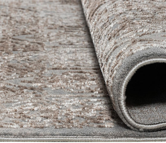 Beauty Home Rectangular Beige and Gray Living Room Rug 133x190cm