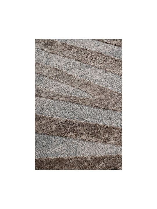 Beauty Home Rectangular Beige and Gray Living Room Rug 133x190cm