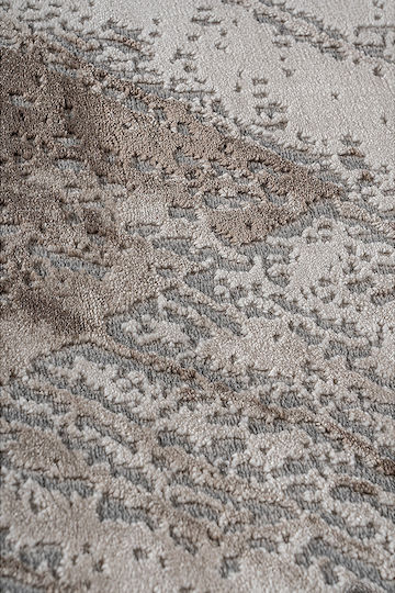 Beauty Home Rectangular Beige and Gray Living Room Rug 133x190cm 9443-165X230