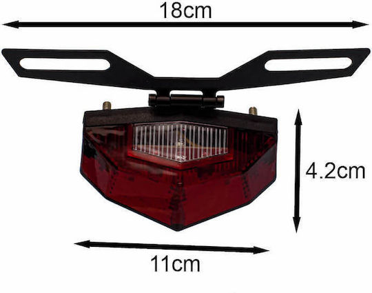 Rear Tail Light Flash Stop Running Rotating Base 12v 19 SMD IP66 HW-0324