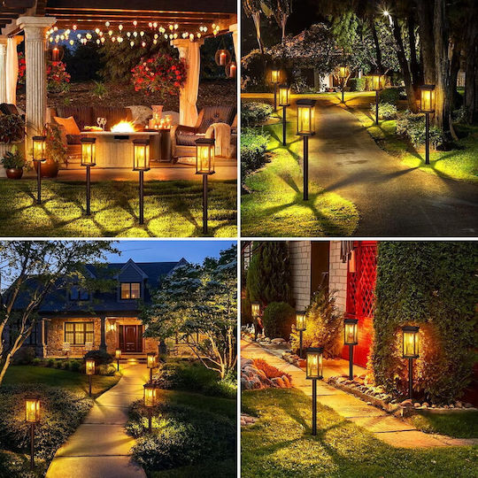 Rovo Set 2 Lămpi Solare de Perete cu Alb Cald Lumină 3000K