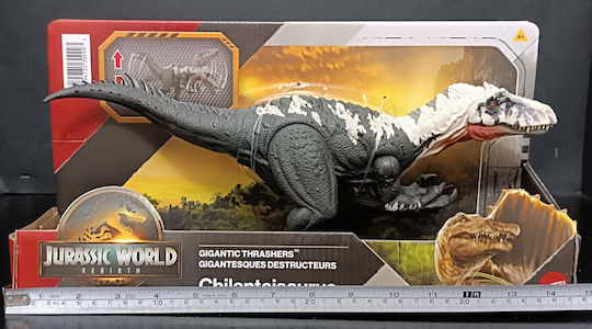 Actionfigur Jurassic World Rebirth: Gigantische Thrashers - Chilantaisaurus Jurassic World Dinosaurier 35cm