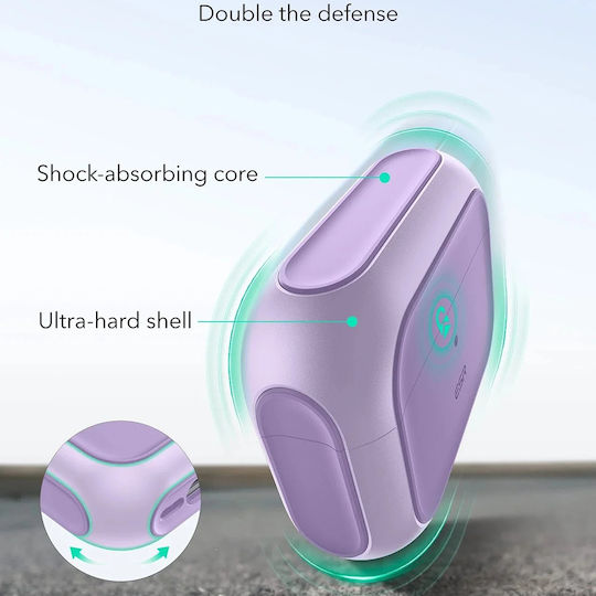 ESR Orbit Hybrid Halolock Case Plastic / Silicone Lavender for Apple AirPods Pro 3