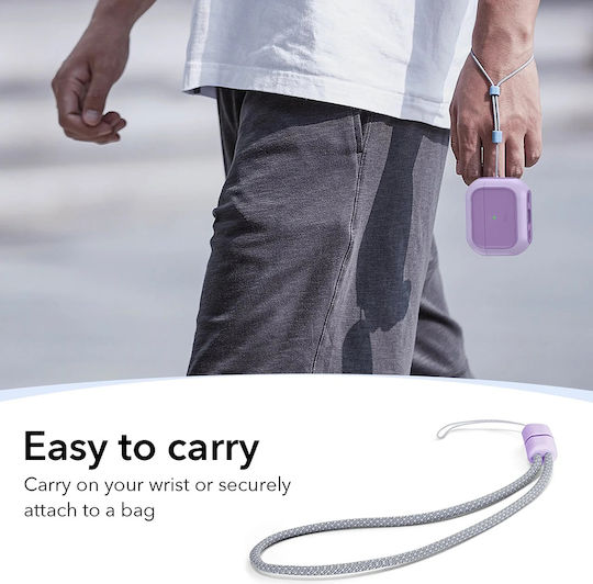 ESR Orbit Hybrid Halolock Case Plastic / Silicone Lavender for Apple AirPods Pro 3