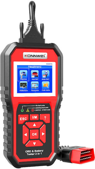 Universal Diagnostic Tester Kw870 Full Obd Ii Eobd Functions