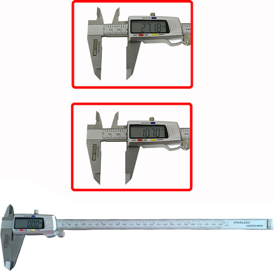 SKS Tools 40010030 Ψηφιακό Παχύμετρο με Ακρίβεια 0.01mm & Εύρος Μέτρησης έως 300mm