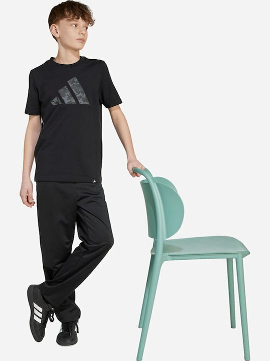 Kinderhemd Kurzarm Schwarz Camo