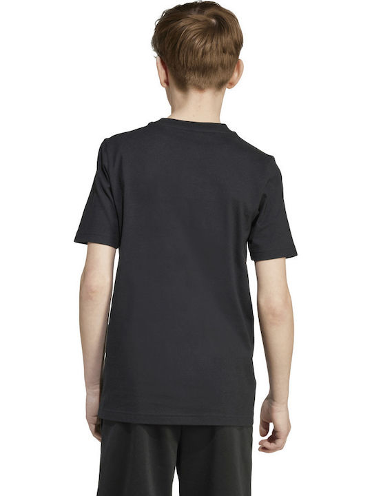 Kinderhemd Kurzarm Schwarz Camo