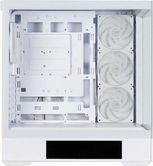 Zalman P40 DS Геймърско бюро Midi Tower Компютърна кутия със страничен прозорец Бял