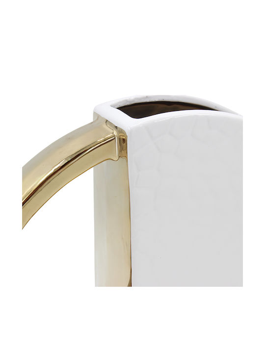 Keskor Decorative Vase White 25x6x25cm