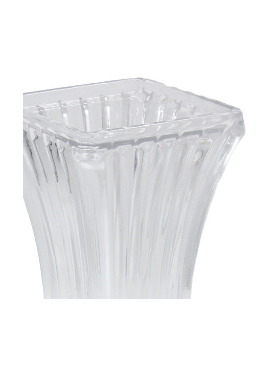 Keskor Decorative Vase Transparent 12x12x24.5cm