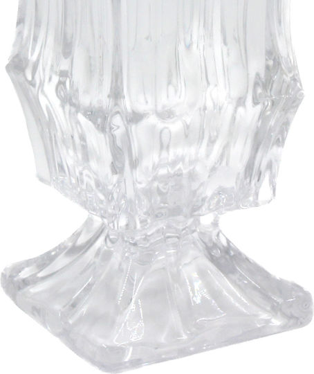 Keskor Βάζο Γυάλινο Διάφανο 12x12xΥ24.5cm Keskor Βάζο Γυάλινο Διάφανο 12x12xΥ24.5cm