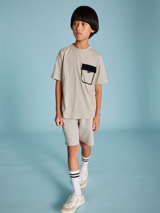 Kids' T-shirt Beige athletics