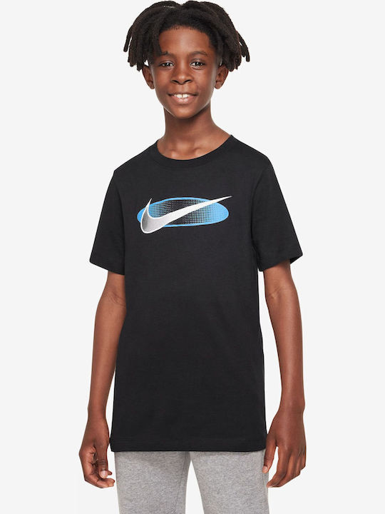 Παιδικό T-shirt Μαύρο Sportswear