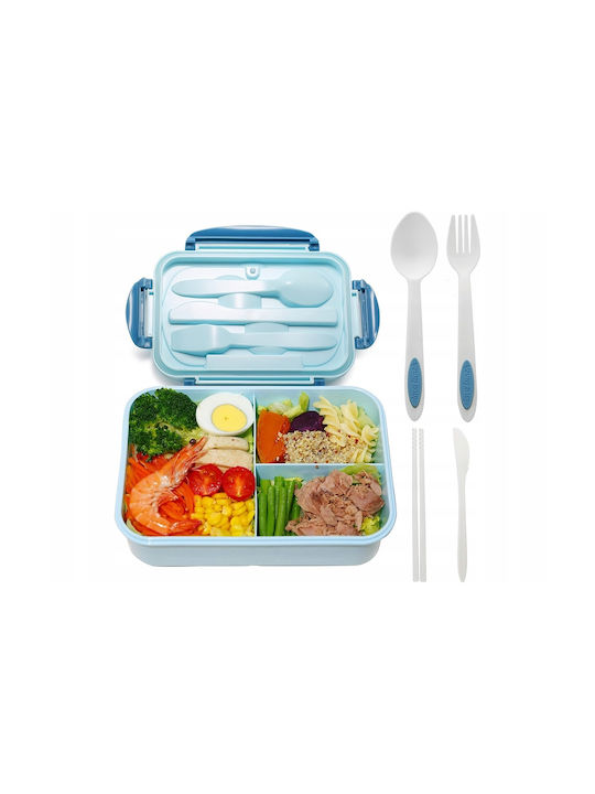 Verk Group Microwave Plastic Lunch Box Blue 21.3x14.5cm