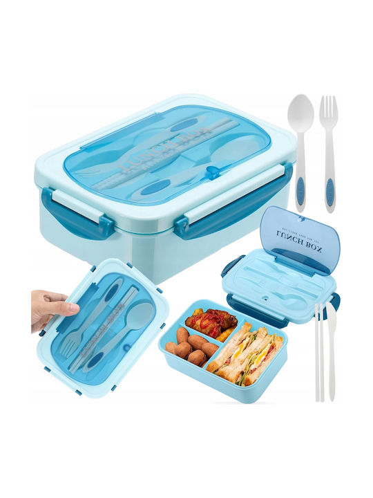 Verk Group Microwave Plastic Lunch Box Blue 21.3x14.5cm