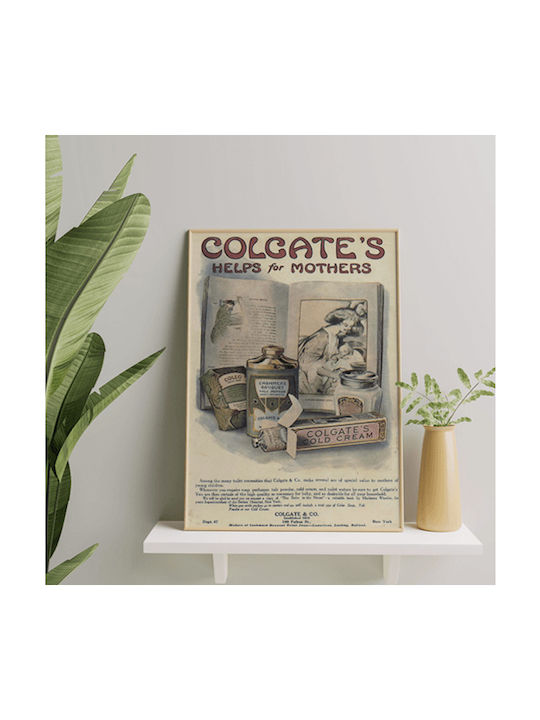 Poster Colgate Cold Cream Tipografic 30x40 Poster Colgate Cold Cream Tipografic 30x40