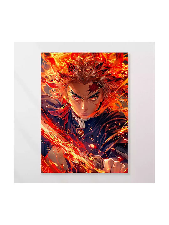 Canvas Painting Demon Slayer Tanjiro Kamado Flameheart Knv2718 45cm X 65cm