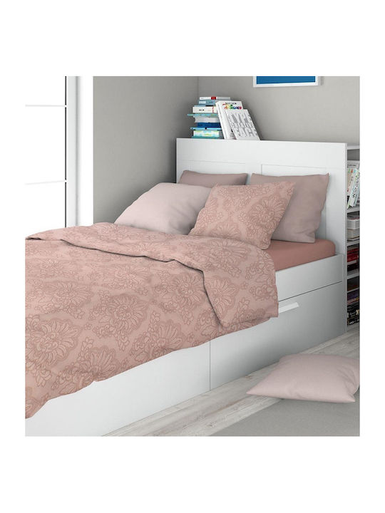 Dimcol Set Cearșafuri 240x270cm. Artemis 703 Dusty Rose 4buc
