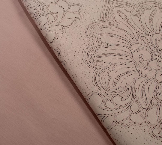 Dimcol Set Cearșafuri 240x270cm. Artemis 703 Dusty Rose 4buc