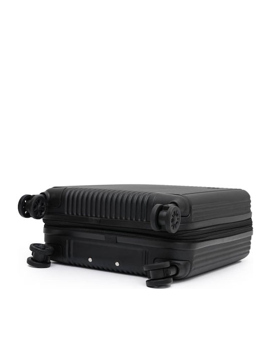 CabinFly Valiză de Călătorie Cabină Black, Green cu 4 roți Înălțime 55cm