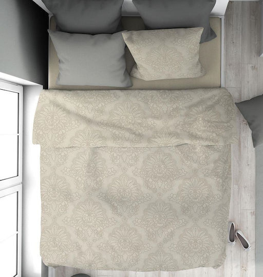 Dimcol Bettwäsche-Set Überdoppel 240x270cm. Artemis 702 Beige 4Stück