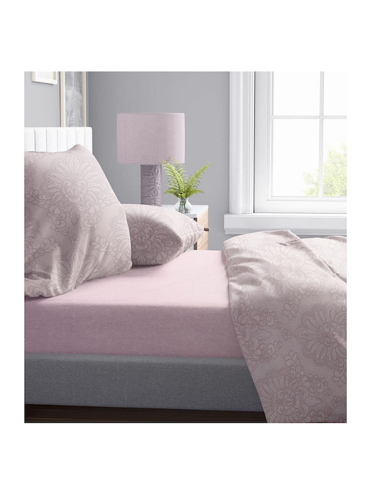 Dimcol Duvet Cover Cotton Single 160x240 Artemis 706 706 Light Purple