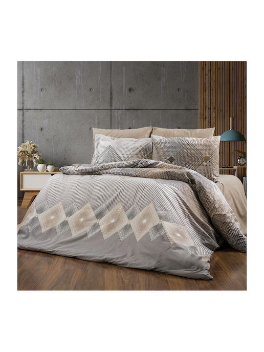 Dimcol Duvet Cover Single 160x240 Kallirroi 603 Grey-mocha